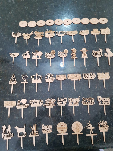 Kit 100 Enfeites Mdf Chimarrão Cuia Personalizado O Modelo 0