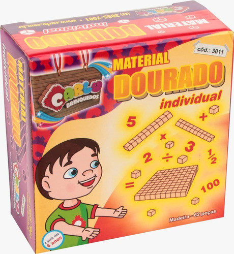 Material Dourado Individual 62 Peças - Carlu 0