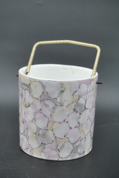 Antigua Hielera De Mesa Vintage Cerámica Colección Vieja 0