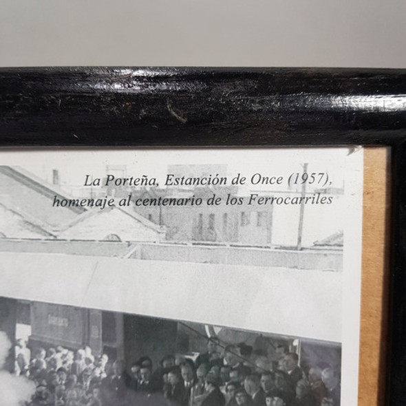 Antiguo Cuadro Foto Ferrocarril Estación Once 1957 Mag 62184 1