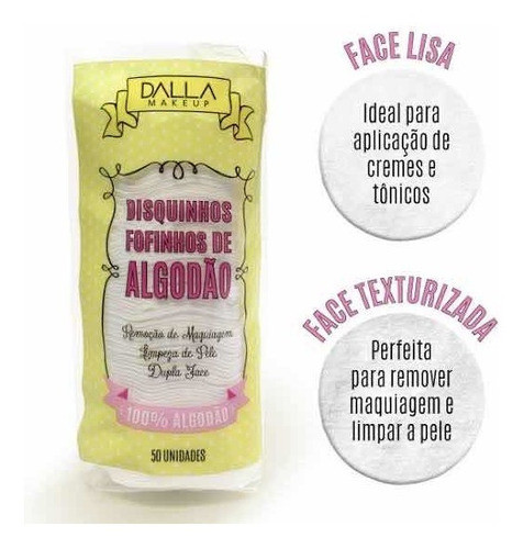Disco De Algodão Facial Dalla 1