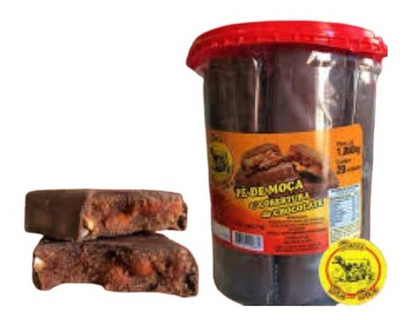 Doce Pé De Moça C/cobertura De Chocolate Pote C/20unidades 0