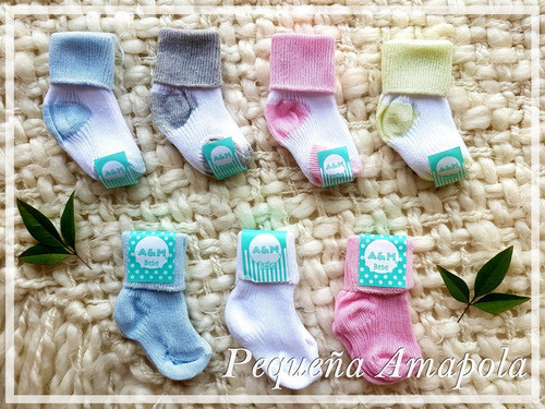Pack X6 - Medias Para Bebes Recién Nacido 1