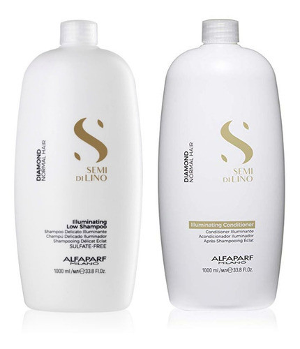 Kit Shampoo + Acondicionador X1l Diamond Alfaparf Semi Lino 0