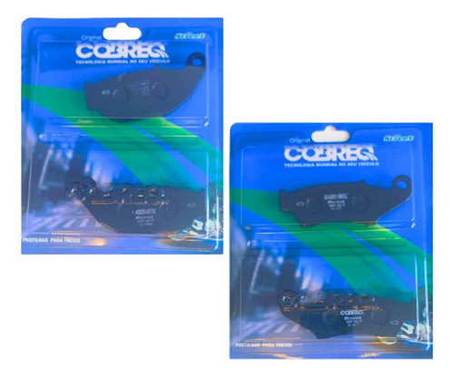 Kit Pastilha Freio D + T Honda Xre 190 Abs Cobreq 166s 185s 0