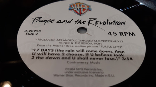 Prince And The Revolution When Doves Cry Vinilo Maxi Reedit 1