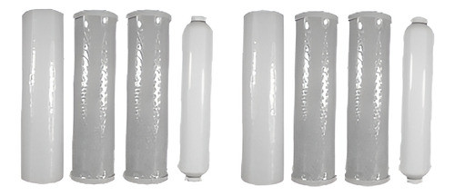 2 Juego De 8 Pzs Filtros De Reemplazo Ro Fs - 4 X 2 Ajuste P 0