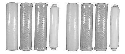 2 Juego De 8 Pzs Filtros De Reemplazo Ro Fs - 4 X 2 Ajuste P 1
