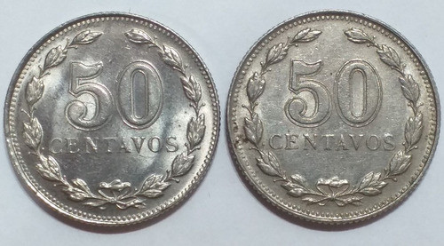 Variante - 50 Centavos 1941 - Cabelleras Lisa Y Rizada 1