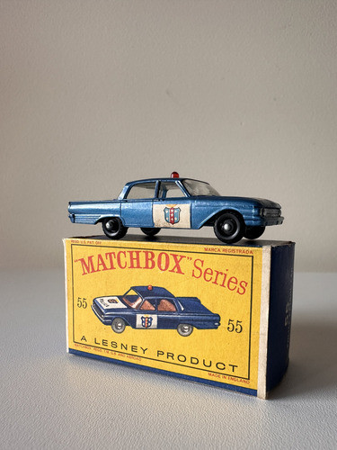 Matchbox 55 Ford Fairline Police Car By Lesney 0