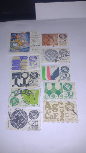 México Estampillas Lote.usadas Muy Bellas Exportaciones 0
