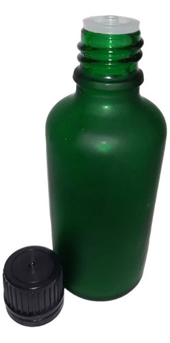 Frasco Vidrio Verde Esmerilado 100ml Gotero Invertido X30 0