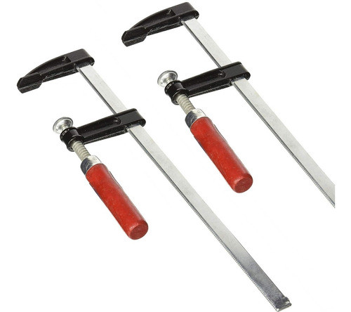 2 Prensa Sargento Tipo F 50x200mm Carpinteria Herreria Prof 0