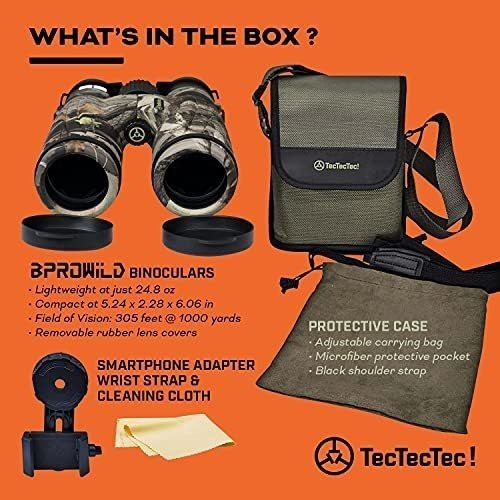 Tectectectec Bpro Wild 8x42 Prismáticos De Caza Camo Al Aire 1