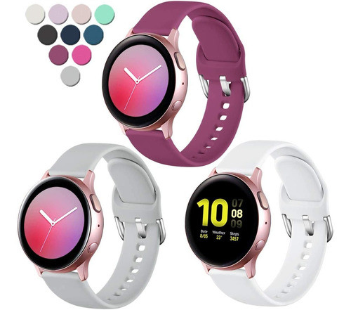 3 Mallas Para Reloj Samsung Galaxy Watch Active/active 2 - L 0