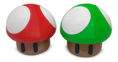Mario Bros Hongo Cajitas Caramelera Souvenir Multiuso 3d X2u 0