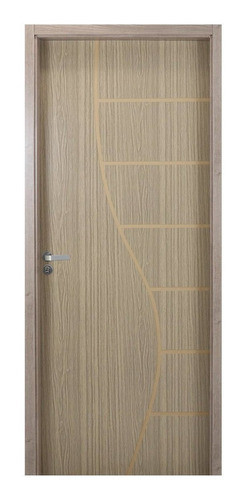 Kit Porta De Madeira Decorada 215x74cm Com Batente De Mdf Wt 0