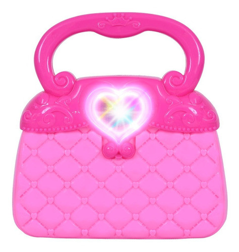 Princesas Cartera Rosa Luminosa Corazón Con Luz Ditoys 0