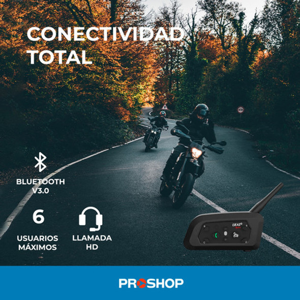 Intercomunicador Bluetooth Kit Manos Libres Casco Moto Modelo Nuevo 1