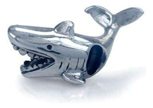 Bolenvi Gran Tiburón Blanco 925 Charm Charm Bead De Plata Es 1