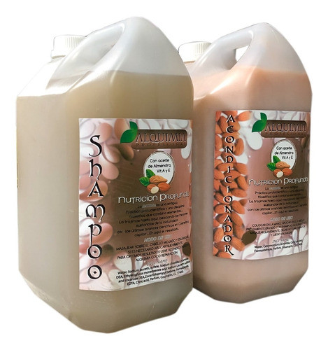Shampoo Y Acondicionador De Almendras X5 Litros C/u Alquimia 0