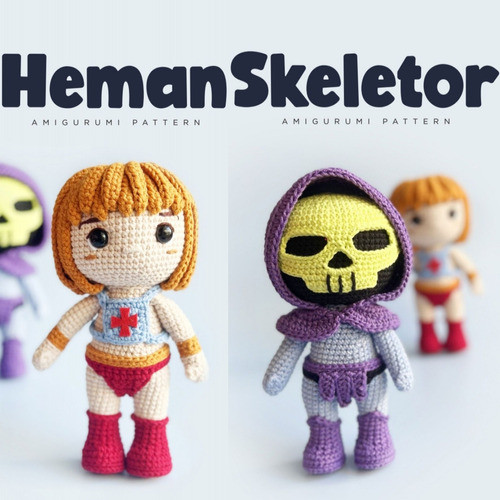 Patrones Amigurumis. Heman Y Skeletor. En Inglés. 0