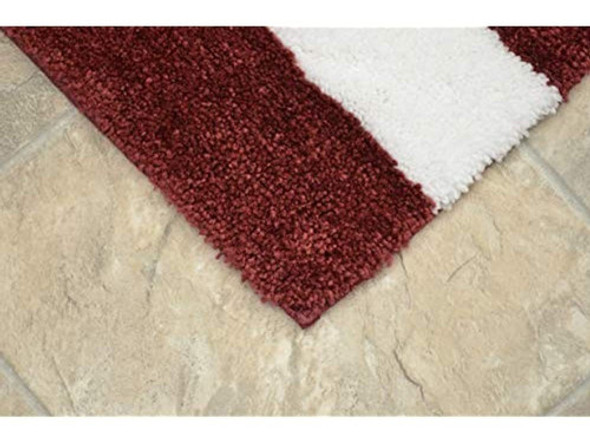 Garland Rug Beach Stripe - Alfombra De Baño, 21  X 34 , Rojo 1 Garland Rug Beach Stripe - Alfombra De Baño, 21  X 34 , Rojo 1