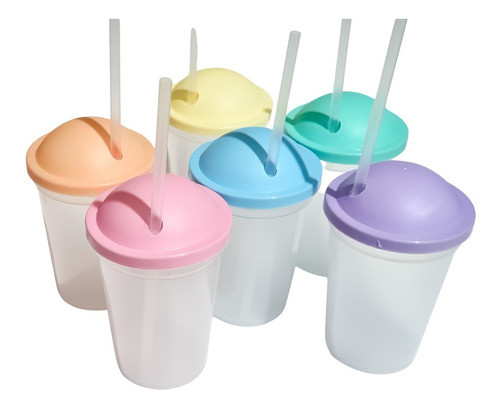 Vasos Souvenirs Colores Pastel - (10 Unid) 1
