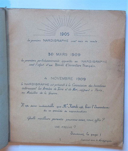 Nardigraphe.  Dispositivo De Reproducción Gráfica. Stencil 1