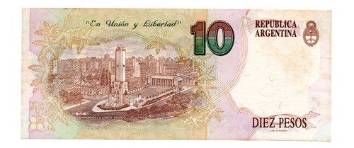 Billete Argentina 10 Pesos Convertibles 1er Dis Bot 3046 Ex+ 1