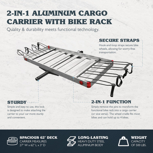 Tow Tuff Ttf-acbr Transportador De Carga 2 En 1 Con Soporte. 1