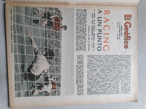 Revista El Grafico Nº 1887 Felix Loustau River - Racing Cai 1