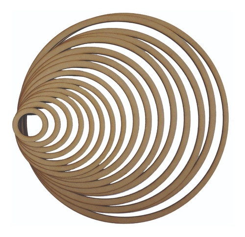 16 Aros Para Atrapasueños En Fibrofacil Mdf Desde 40 Cm. 0