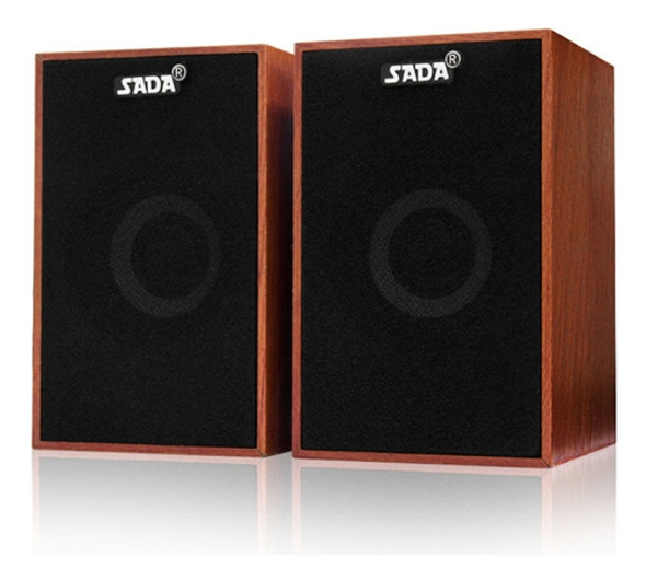 Alto-falantes Com Fio Sada Usb Mini Wooden Super Bass Para L 0