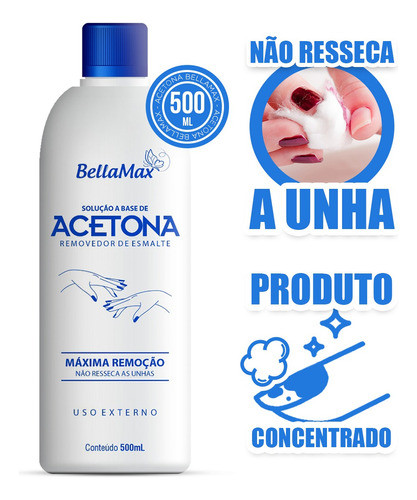 Esmalte Removedor De Esmalte 500ml Manicure Removedor Forte 1