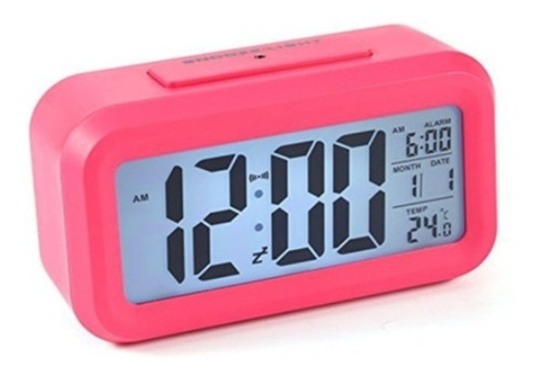 Reloj Lcd Digital, Alarma, Calendario Y Temperatura 0