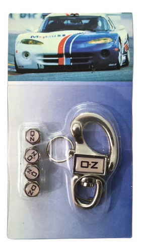 Set 4 Tapitas Para Camara Valvula De Auto Y Llavero Oz 0