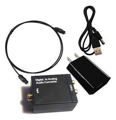 Xuu Digital Toslink Rca Spdif Óptico Convertidor Adaptador D 1