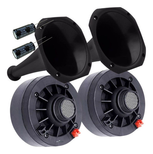 Kit Par Drivers 2703k 130w Rms 8 Ohms + 2 Cornetas Longas 0
