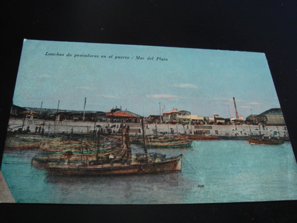 Postal Mar Del Plata Lanchas De Pescadores En El Puerto 0