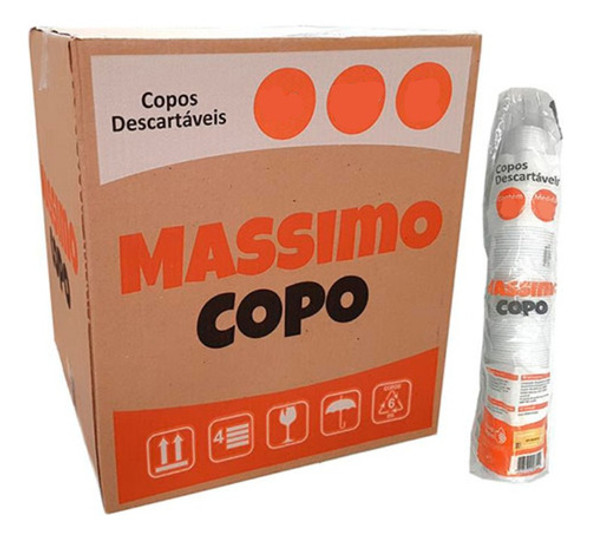 Copo Descartável 200ml Resistente Transparente 2500un 0