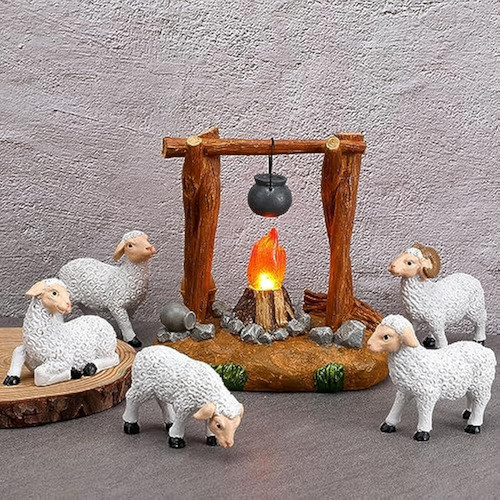Barydat Juego De 6 Piezas De Animales De Natividad 0