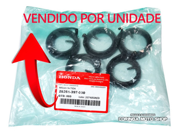 Mola Pedal Partida Honda Cg/ml/turuna/xls/xlr/125 Original 1