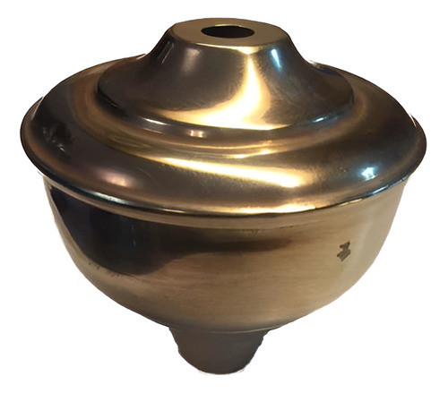 Pieza Para Velador De Bronce  Altura 9 Cm  (670) 0