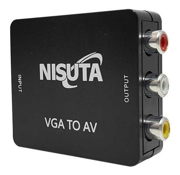 Conversor Vga Rca O S-video Nisuta Mod. Nscovgrc 0