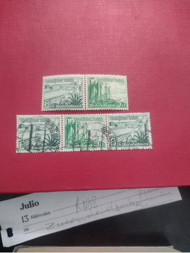 Alemania 1937 Se Tenant Par .1nuevo 1usado.muy Buen Estado 0