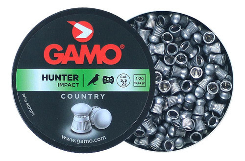 2x Chumbinho/munição 5.5mm 250un Gamo Pro Hunter 15,42gr 1