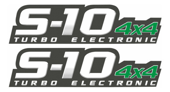 Par Emblemas Advantage S10 4x4 Turbo Eletronic 09 S10004 Fgc 1