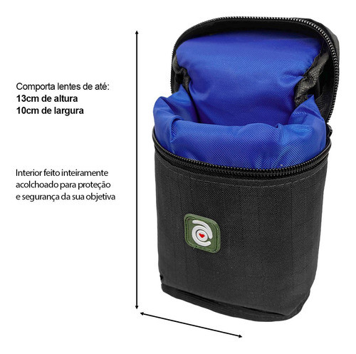 Estojo Acolchoado Apf Para Objetivas - Tamanho M 1