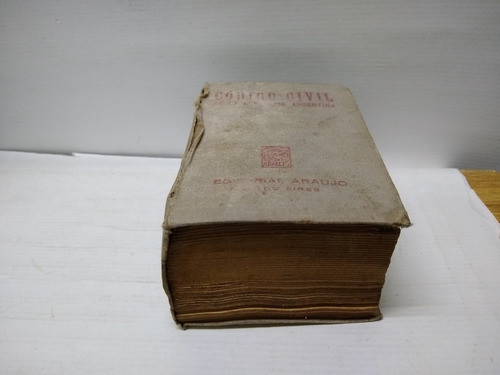 Libro Código Civil De La República Argentina Año: 1942 1